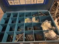 Box with Drawers electrical connecters hose nuts clamps washers bolts misc