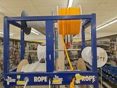 Metal Rope Display incl. (14) Rolls Assorted Rope
