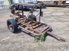Pump Mounted to Drop Pin Single Axle Shopmade Trailer