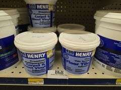 (3) qt Henry Carpet & Vinyl Adhesive w/(2) qt. Henry Floor & Tile Adhesive
