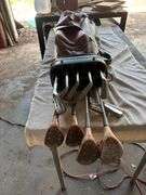 golf clubs with bag