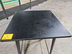 31 1/2" 42" Tall Square Top Metal Table