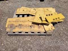 (2) Motograder Blades w/Teeth and Steel Plates