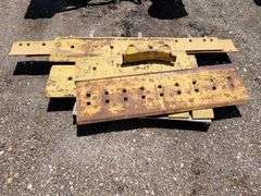 (2) Motograder Blades w/Teeth and Steel Plates