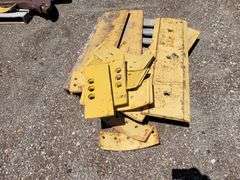 (2) Motograder Blades w/Teeth and Steel Plates