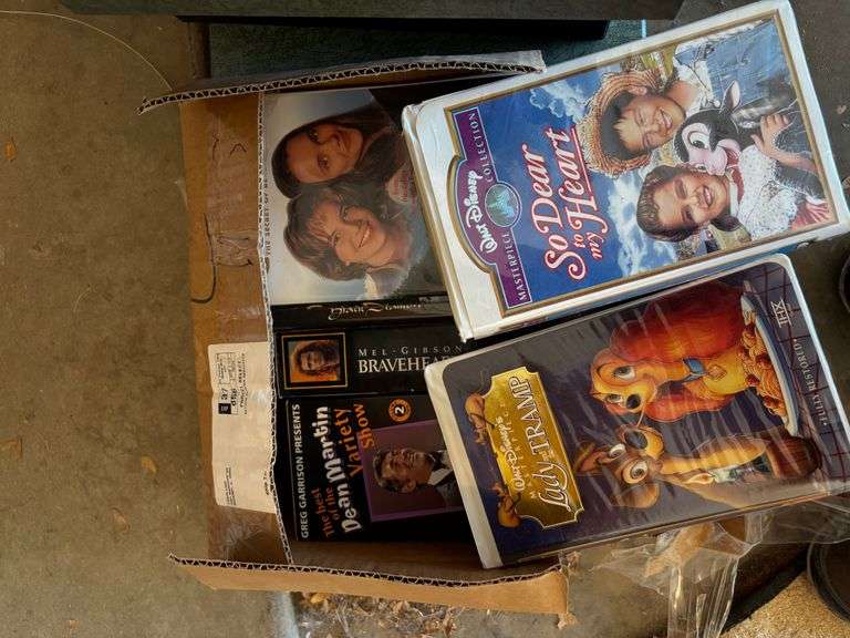 empty matching boxes, misc dvds