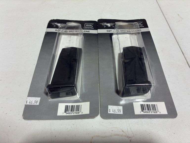 (2) Glock G27 .40, 9 Round Magazines