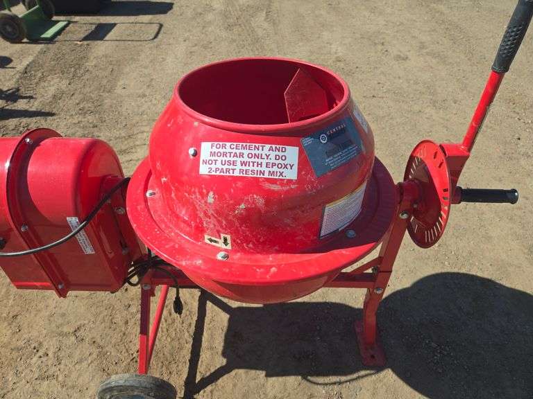 Red   Concrete Mixer