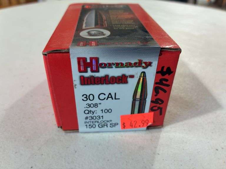 Box of Hornady Interlock .308 Bullet Tips