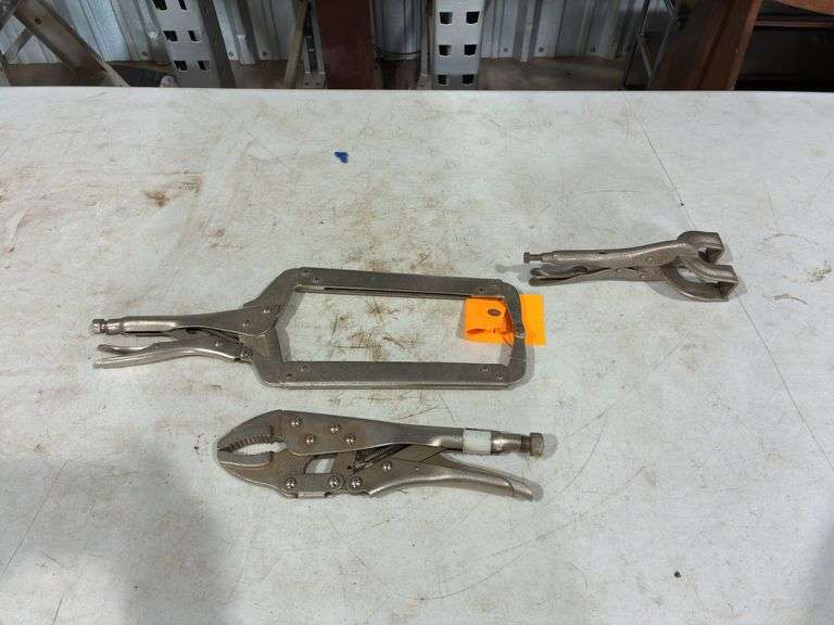 Vise C-Clamp, Vise Grips, and Vise Grip Welding Clamp