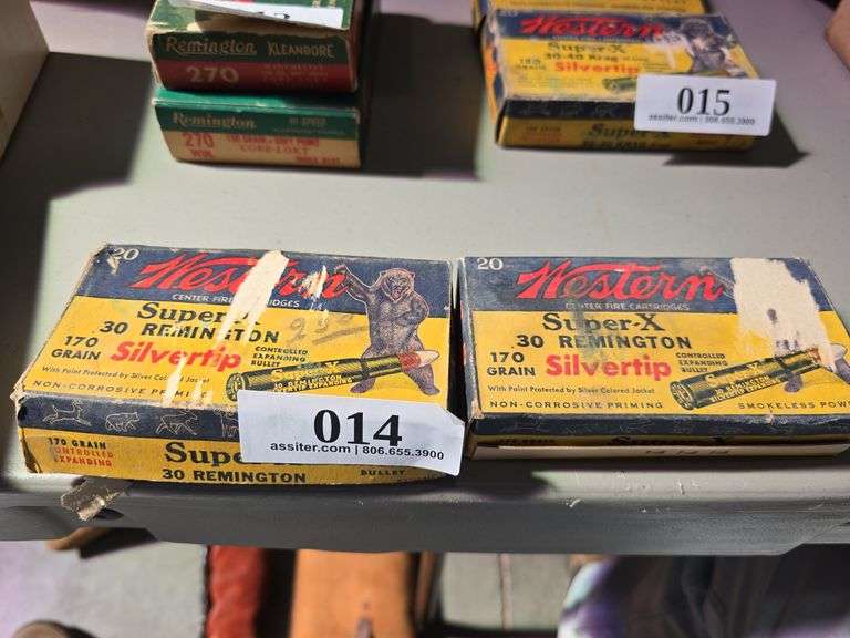 (39) Western Super X 30 Remington 170gr Silver Tip