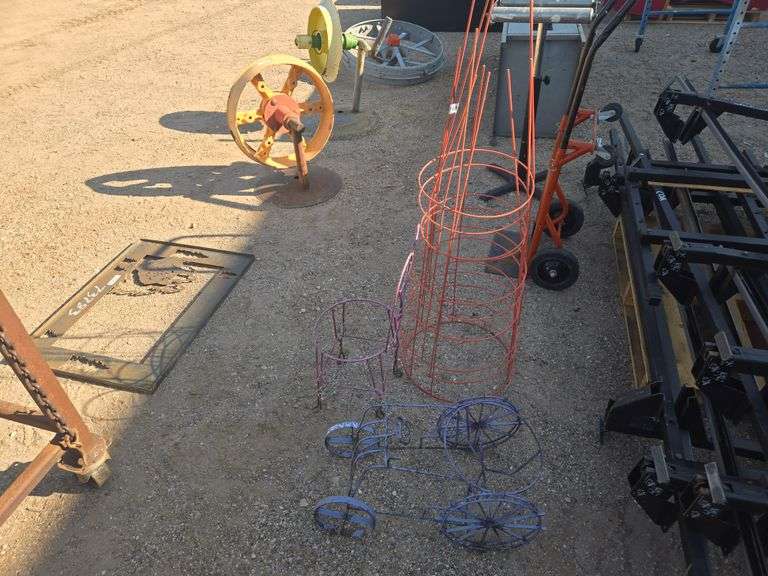 (4) Tomato Stands With (2) Plant Stands