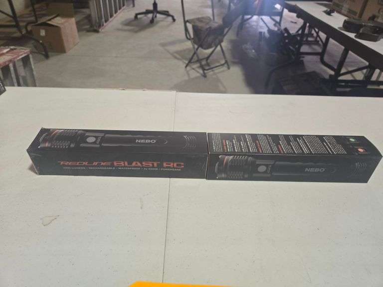 (2) Nebo Rechargable Redline Blast RC Flashlights