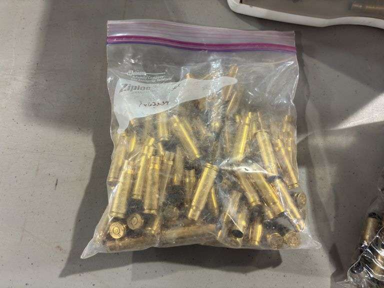Multitude of Spent Brass Casings 30-06, .45, .308, 7.62x39, .40 S&W