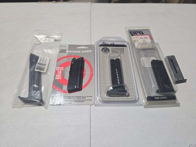(3) Small .22 Magazines and (2)  32 ACP Magazines