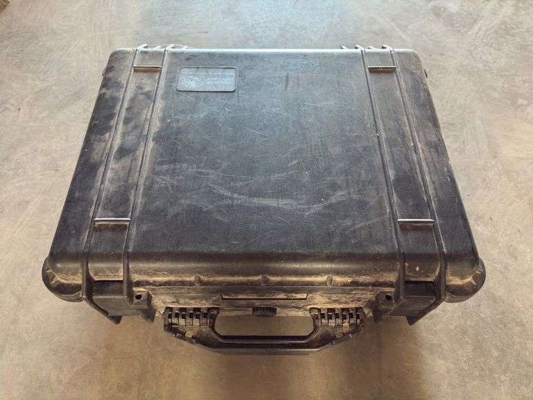 Hard Plastic Case w/Foam Lining Containing Various Size Drill Bits