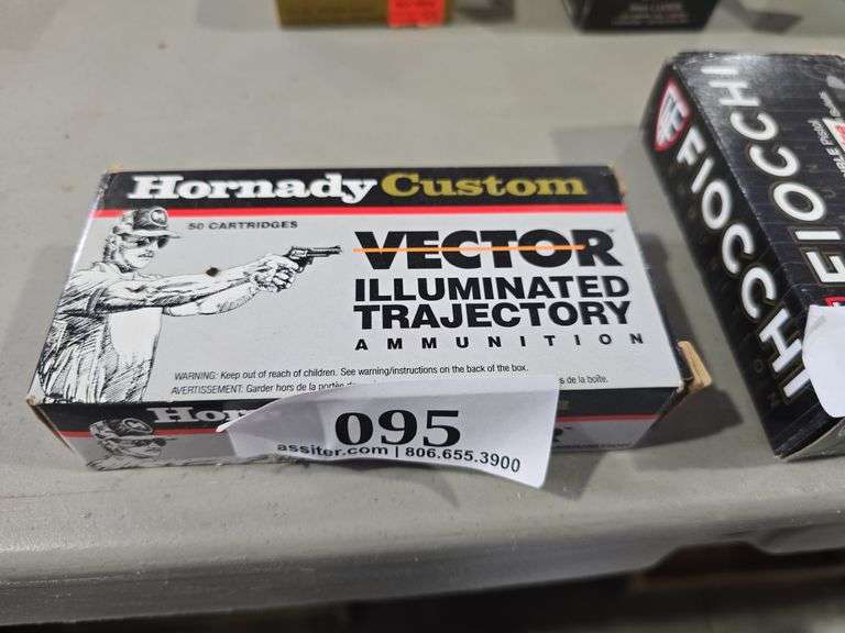 (50) Hornady Custom 9mm 115gr FMJ-Vector Illuminated