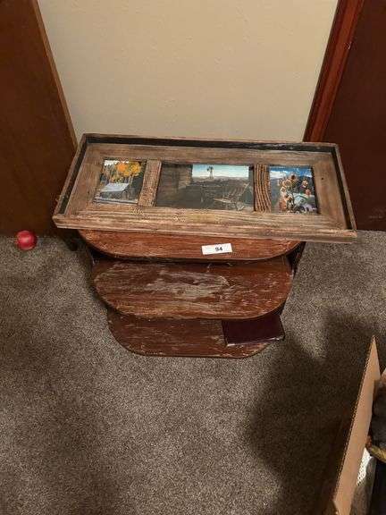 Shelf with pictures