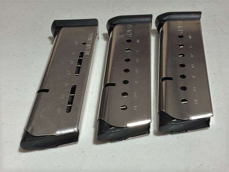 (3) 1911 8 Round 45ACP Magazines