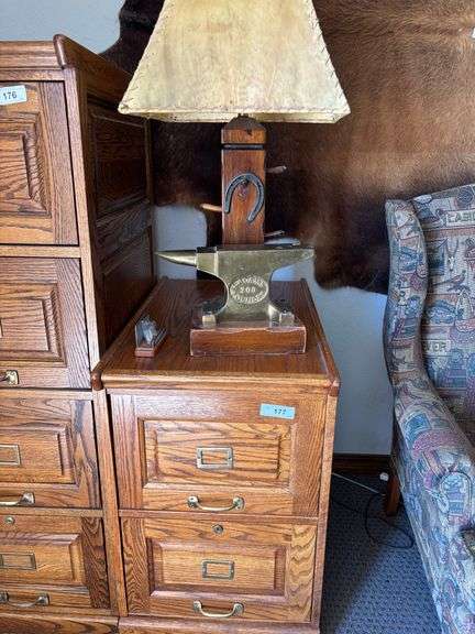 Cabinet and Lamp