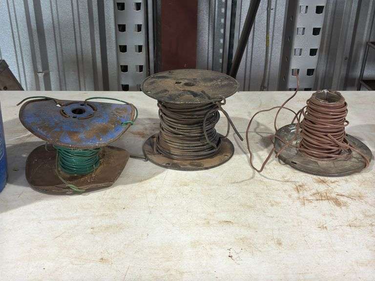 (5) Partial Spools of Various Wire