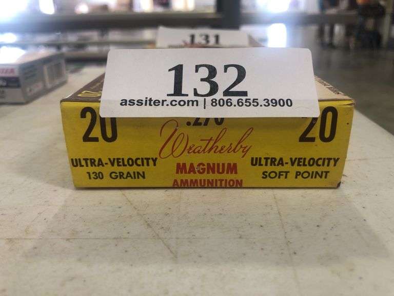 (20) Weatherby .270 Magnum 150gr SP Ultra-Velocity