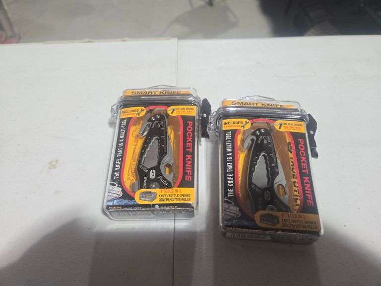(2) Smart Knife Pocket Knives