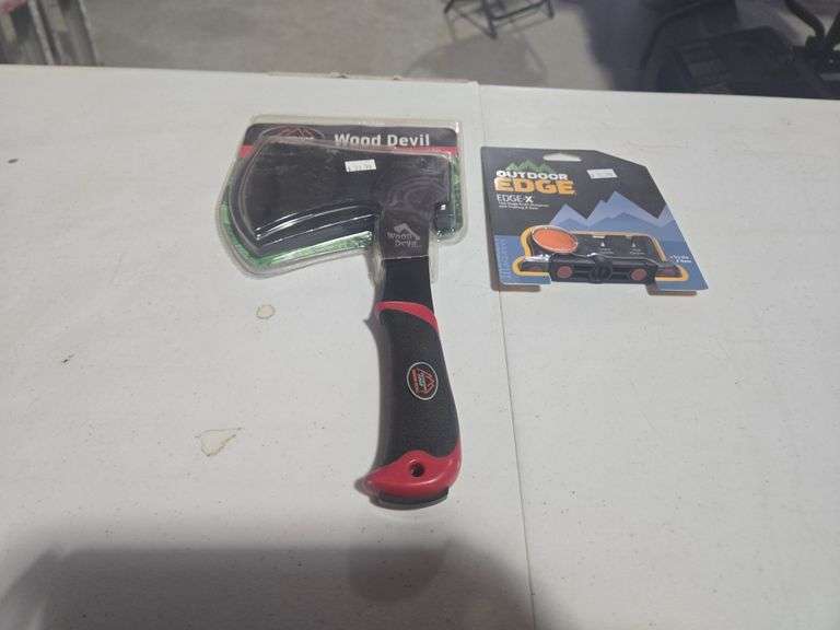 Outdoor Edge Wood Devil Survival Axe and Sharpener