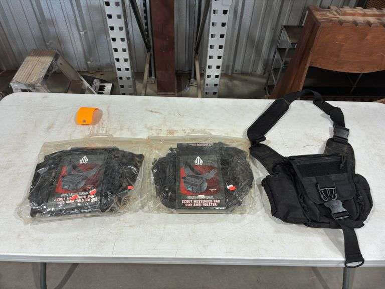 (3) UTG Multi Functional Scout Messenger Bags w/Ambi Holster