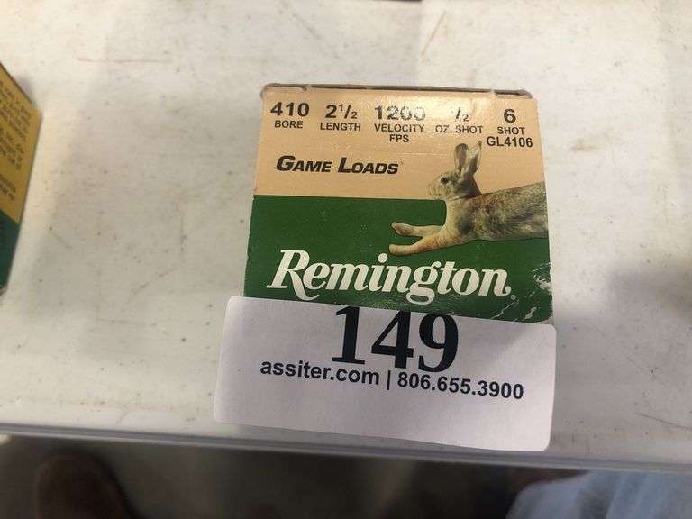 (19) Remington .410 21/2 1/2oz 6 Shot