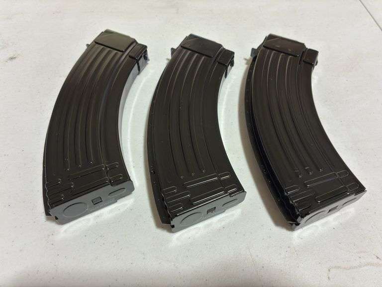 (3) AK Style 30 Round Magazines 7.62x39