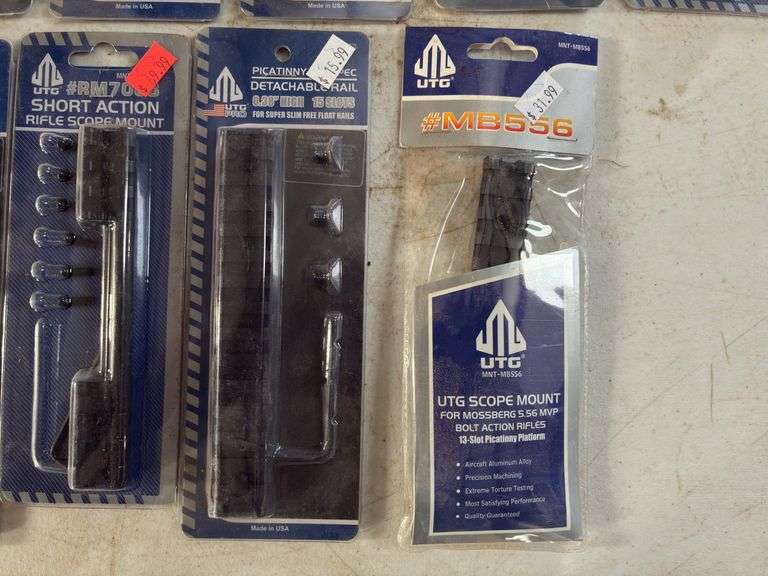 (10) UTG Receiver Scope Mounts and Detachable Rails Various Makes and Models