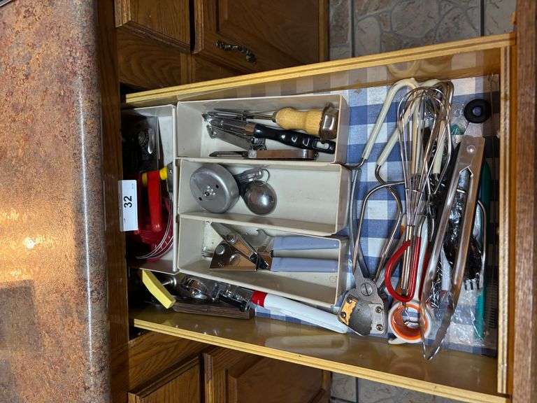 Can openers, tongs, ect