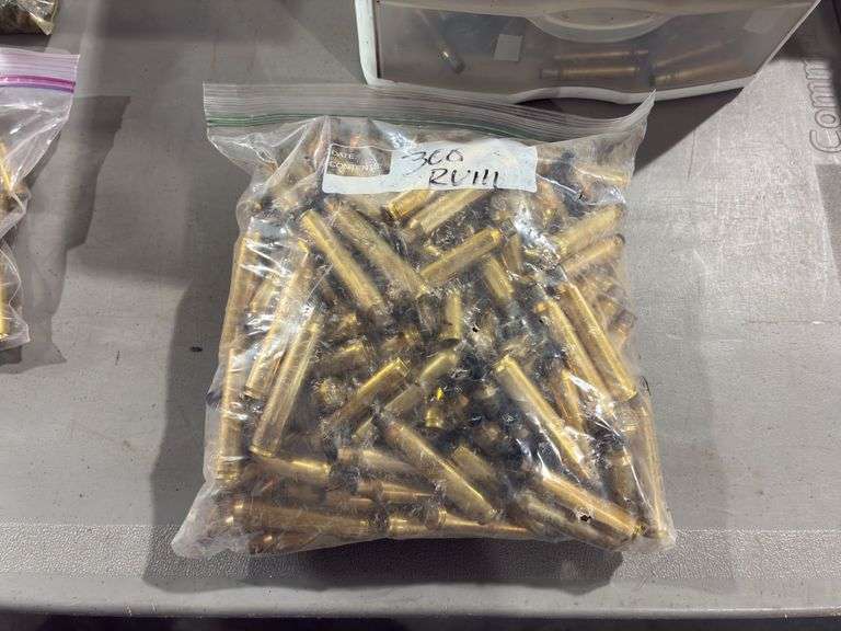 Multitude of Spent Brass Casings 30-06, .45, .308, 7.62x39, .40 S&W