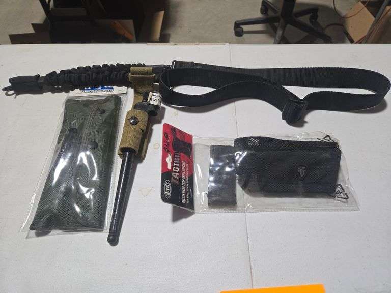 Shell Casing Catcher, Bayonet, Sling, AR15 Cleaning Kit