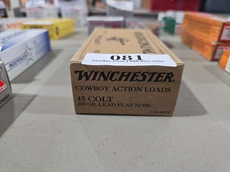 (50) Winchester .45Colt 250gr LFN Cowboy Action