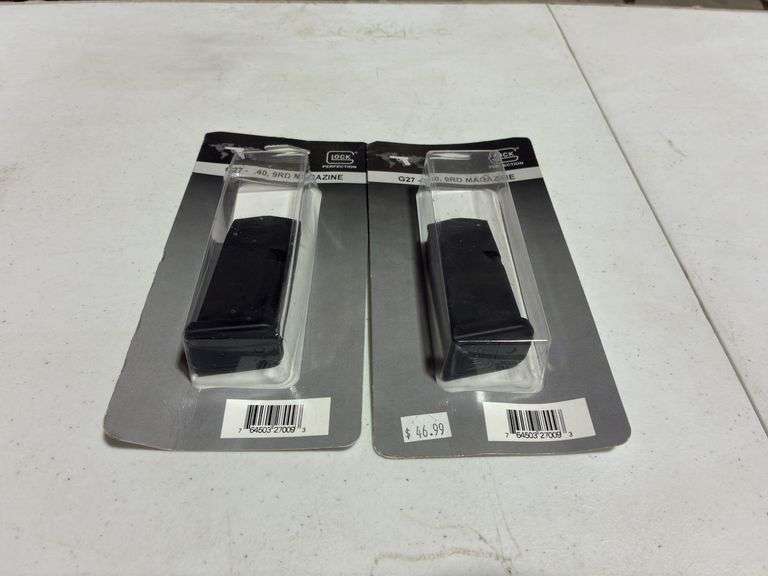 (2) Glock G27 .40, 9 Round Magazines
