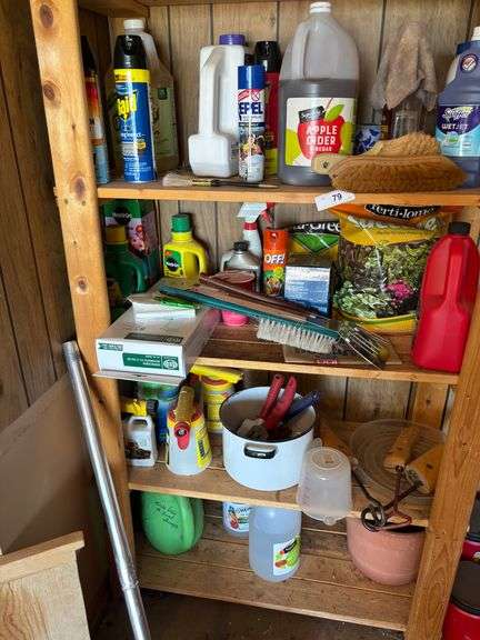 Spatulas, shoe holders, potting mix, brushes misc