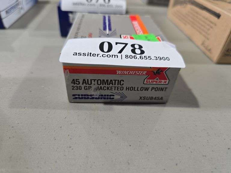 (20) Winchester Super X 45Auto 230gr JHP