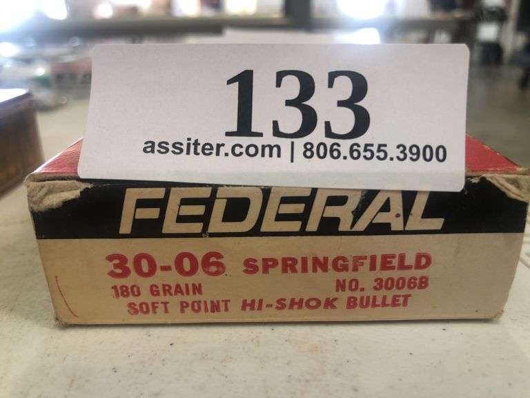 (19) Federal 30-06 Sprg. 180gr SP Hi-Shock