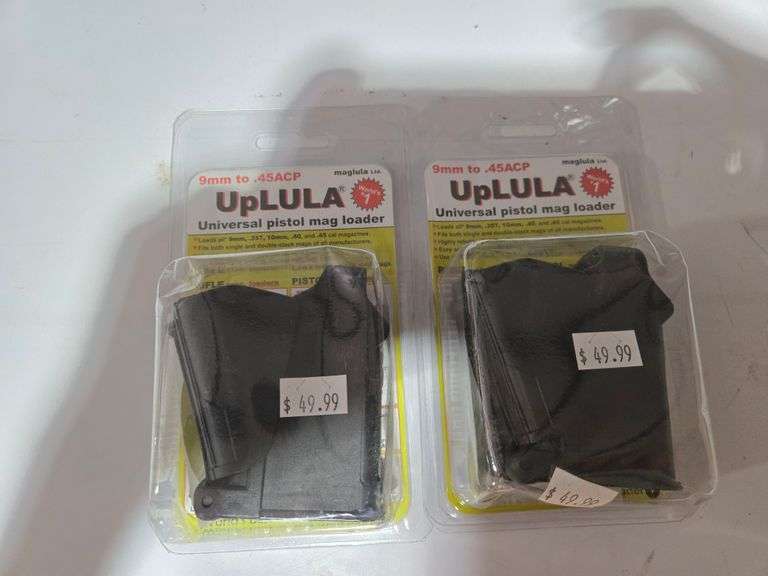 (2) UpLula Universal Pistol Mag Loaders 9mm to ..45ACP
