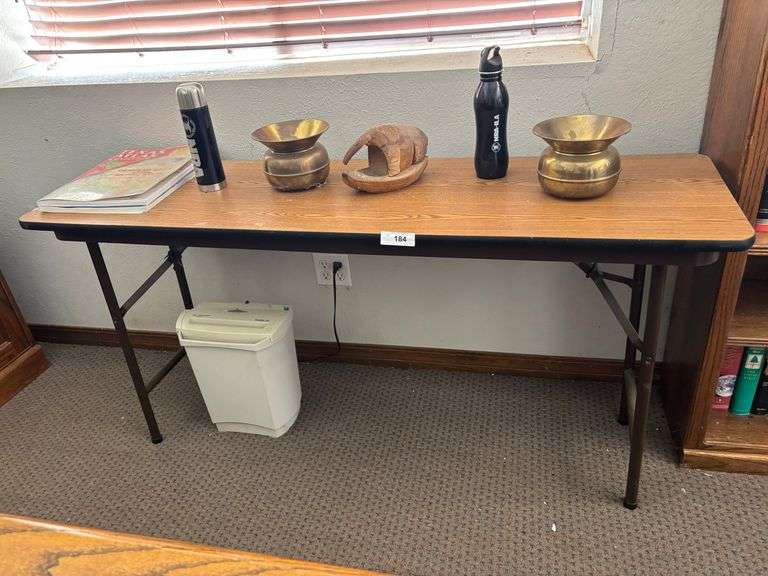 Table, bottles, jars