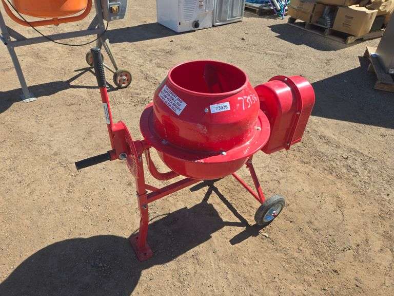 Red   Concrete Mixer