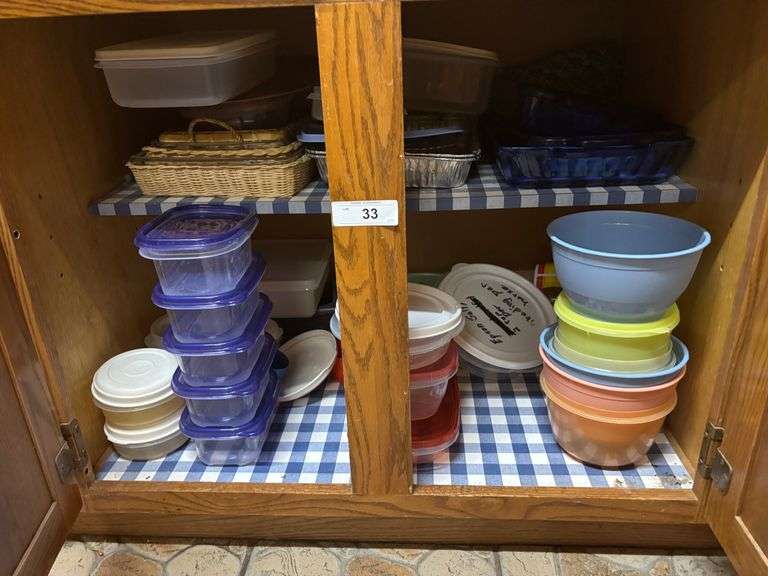 Bowls, trays, plastic bins and misc