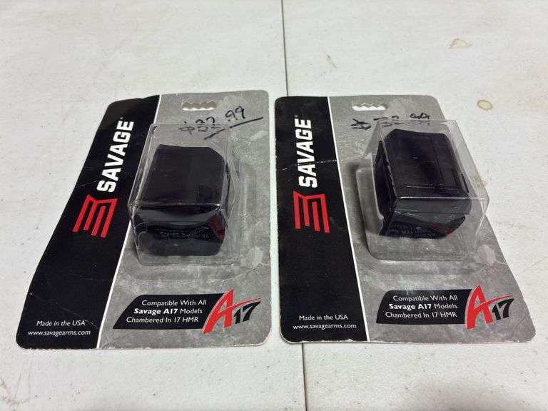 (2) Savage A17 Magazines Chambered in 17 HMR