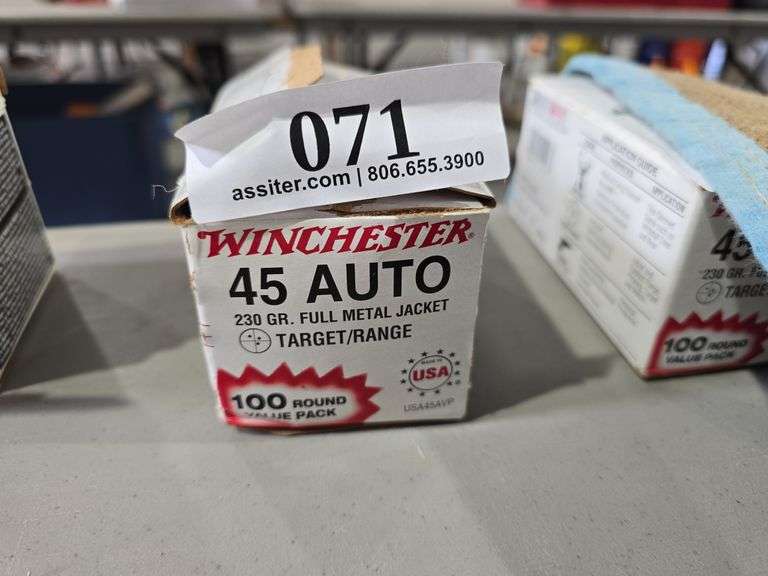 (100) Winchester 45Auto 230gr FMJ Target/Range