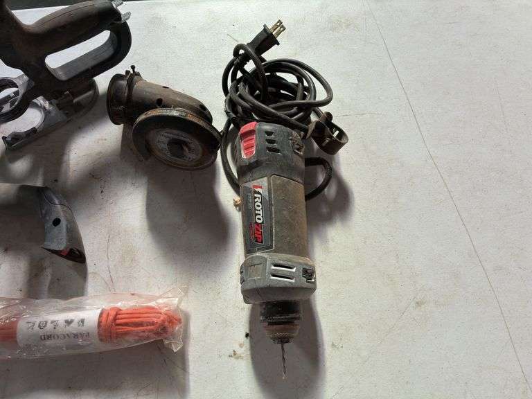Rotozip w/Cut Off Attachment and Router Attachment and Electric Knife Sharpener