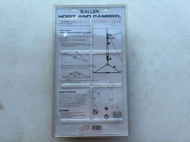 Allen Hoist and Gambrel w/ 440 lb Capacity