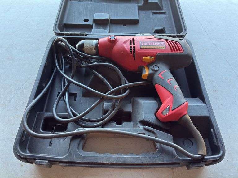Craftsman 3/8” Corded Drill W/Laser and Case