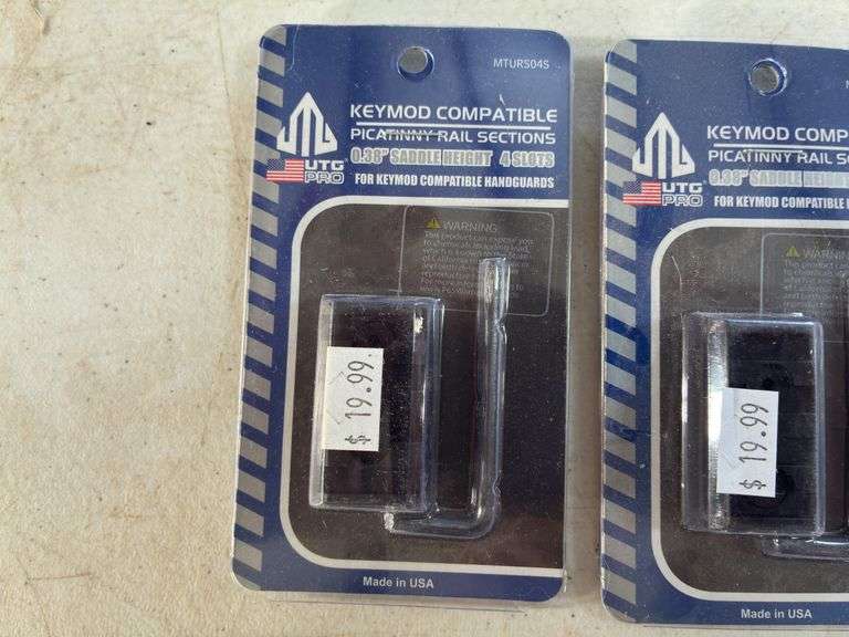 (4) UTG Keymod Compatible Picatinny Rail Sections
